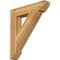 Ekena Millwork Traditional Slat Rough Sawn Bracket, Western Red Cedar, 6"W x 32"D x 36"H BKT06X32X36TRA06RWR - alternate 1